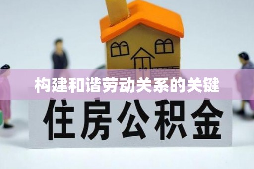 莘县构建和谐劳动关系的关键