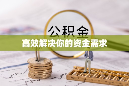 莘县高效解决你的资金需求