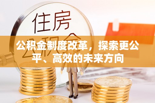 莘县公积金制度改革，探索更公平、高效的未来方向