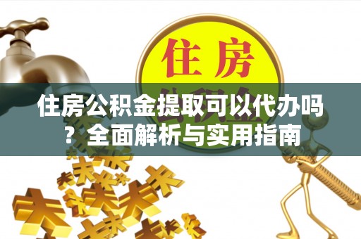 莘县住房公积金提取可以代办吗？全面解析与实用指南