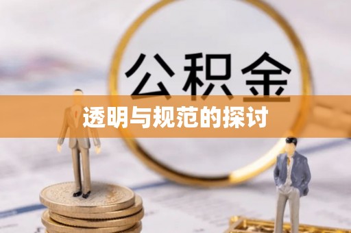 莘县透明与规范的探讨
