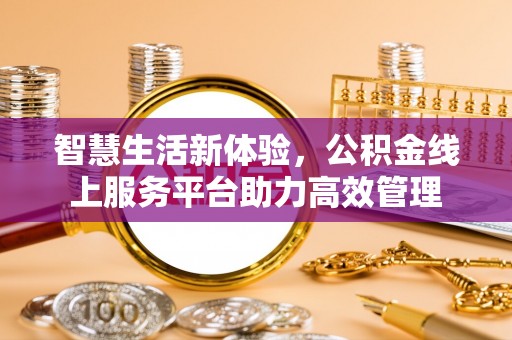 莘县智慧生活新体验，公积金线上服务平台助力高效管理