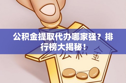 莘县公积金提取代办哪家强？排行榜大揭秘！