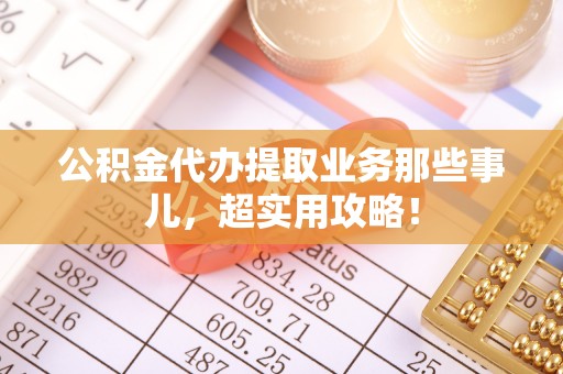 莘县公积金代办提取业务那些事儿，超实用攻略！