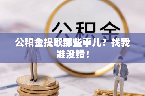 莘县公积金提取那些事儿？找我准没错！