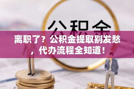 莘县离职了？公积金提取别发愁，代办流程全知道！