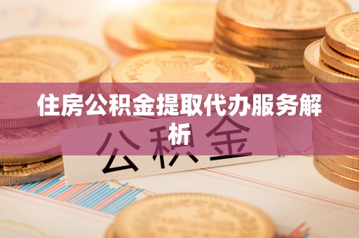 莘县住房公积金提取代办服务解析
