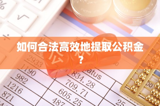 莘县如何合法高效地提取公积金？