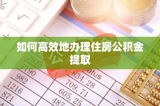 莘县如何高效地办理住房公积金提取
