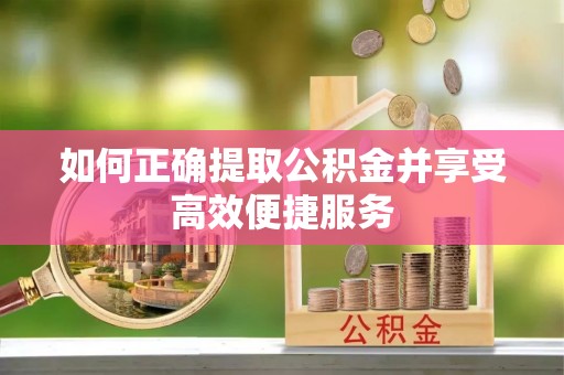 莘县如何正确提取公积金并享受高效便捷服务