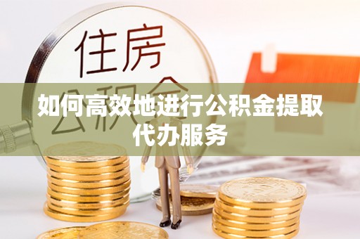 莘县如何高效地进行公积金提取代办服务