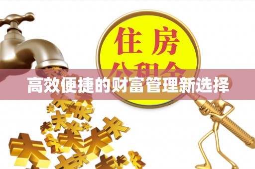 莘县高效便捷的财富管理新选择
