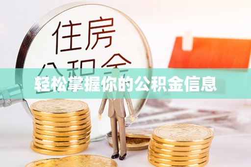莘县轻松掌握你的公积金信息