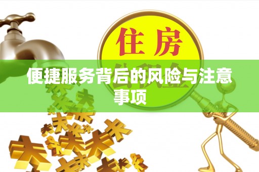 莘县便捷服务背后的风险与注意事项