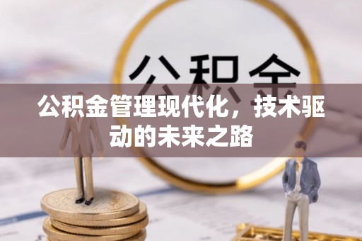 莘县公积金管理现代化，技术驱动的未来之路
